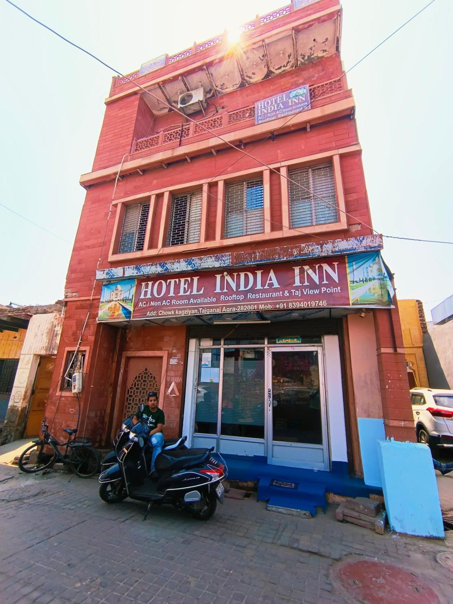 Hotel India Inn Walking Distance From Taj Mahal-- Rooftop Taj Mahal View Agra  Ngoại thất bức ảnh