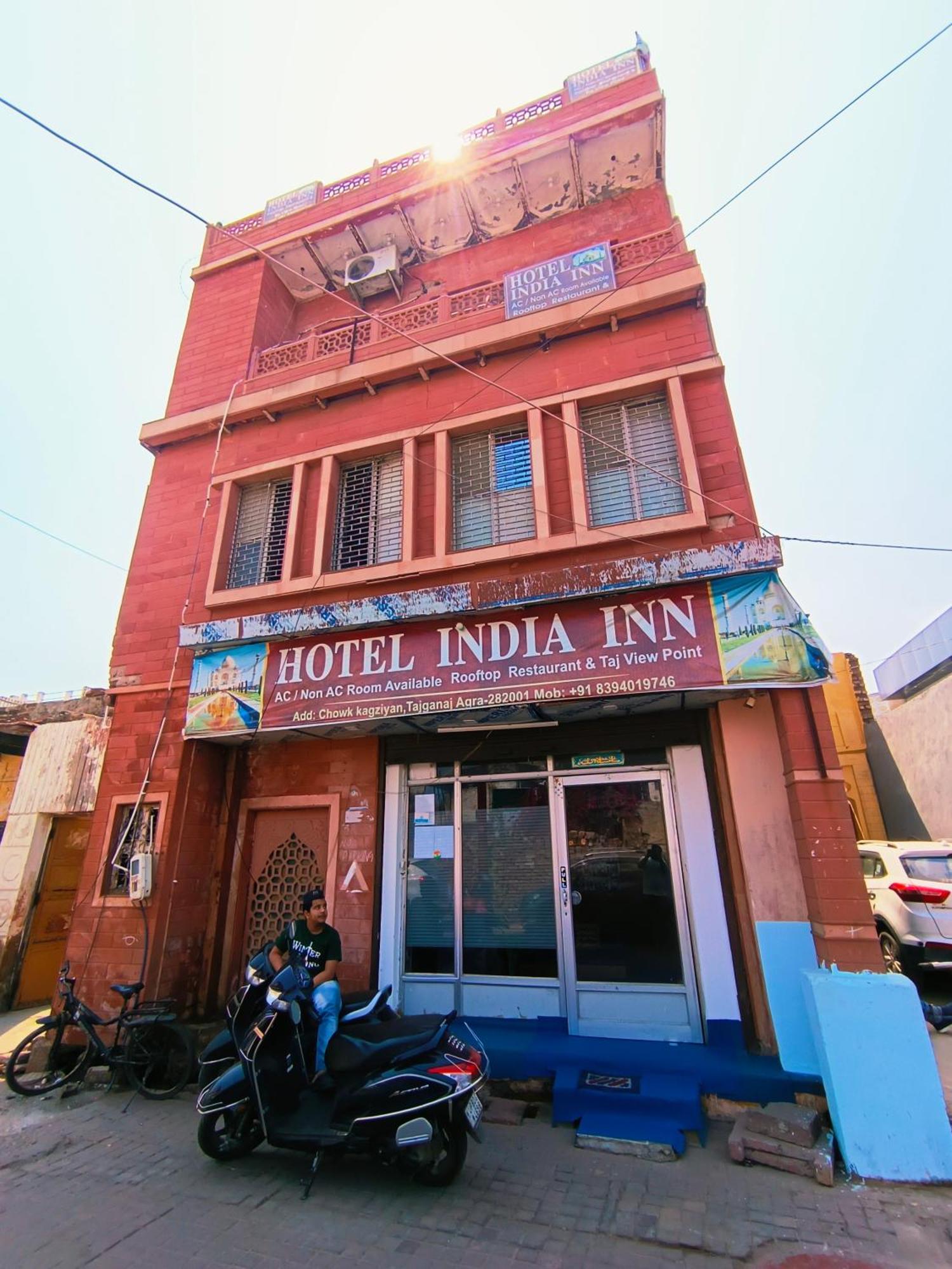 Hotel India Inn Walking Distance From Taj Mahal-- Rooftop Taj Mahal View Agra  Ngoại thất bức ảnh