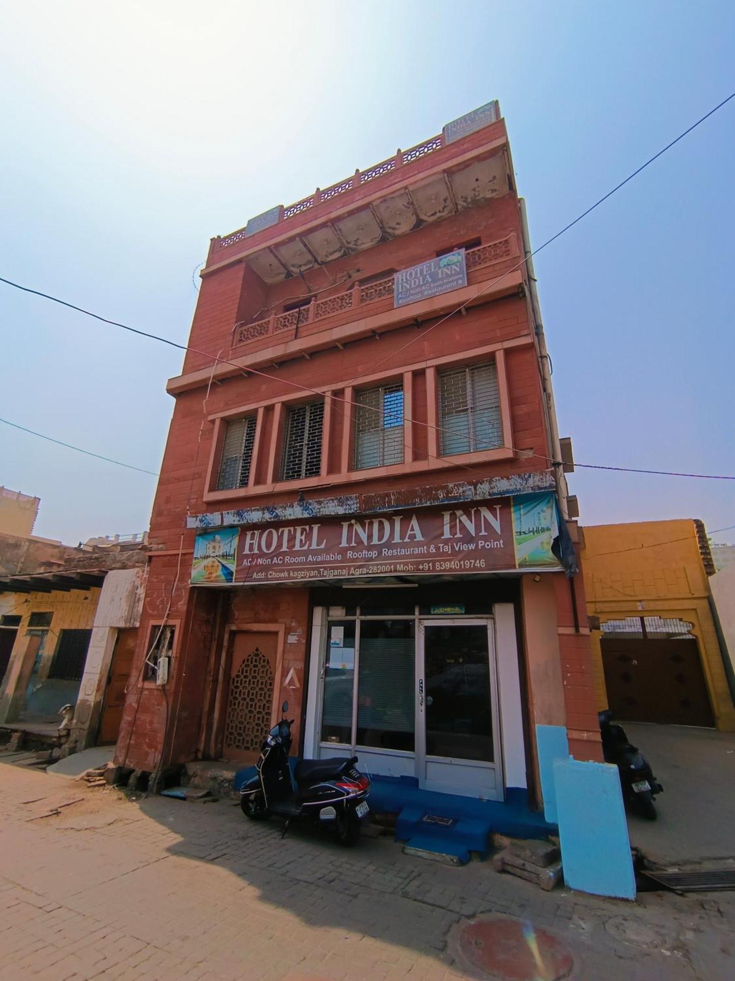 Hotel India Inn Walking Distance From Taj Mahal-- Rooftop Taj Mahal View Agra  Ngoại thất bức ảnh
